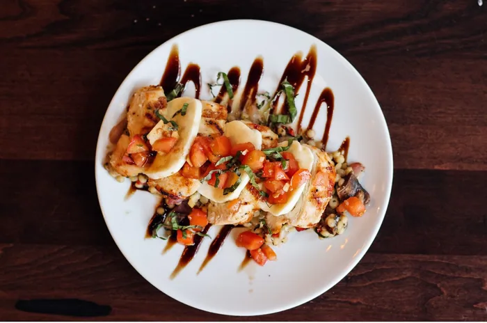 Bruschetta with balsamic reduction